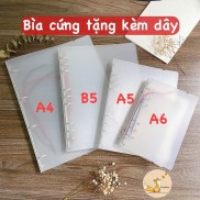 [TẶNG KÈM DÂY] Binder bìa sổ còng A4/B5/A5/A6-4/9/6 lỗ phụ kiện sổ còng bullet journal